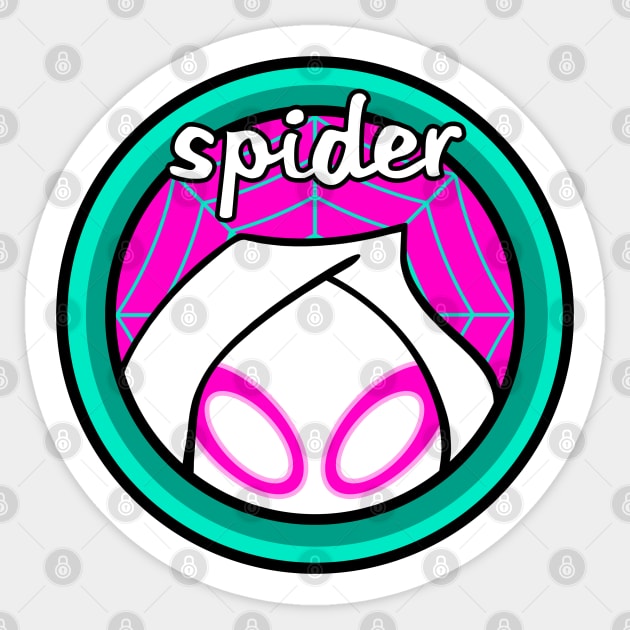Spider (Gwen) Sticker by Apgar Arts